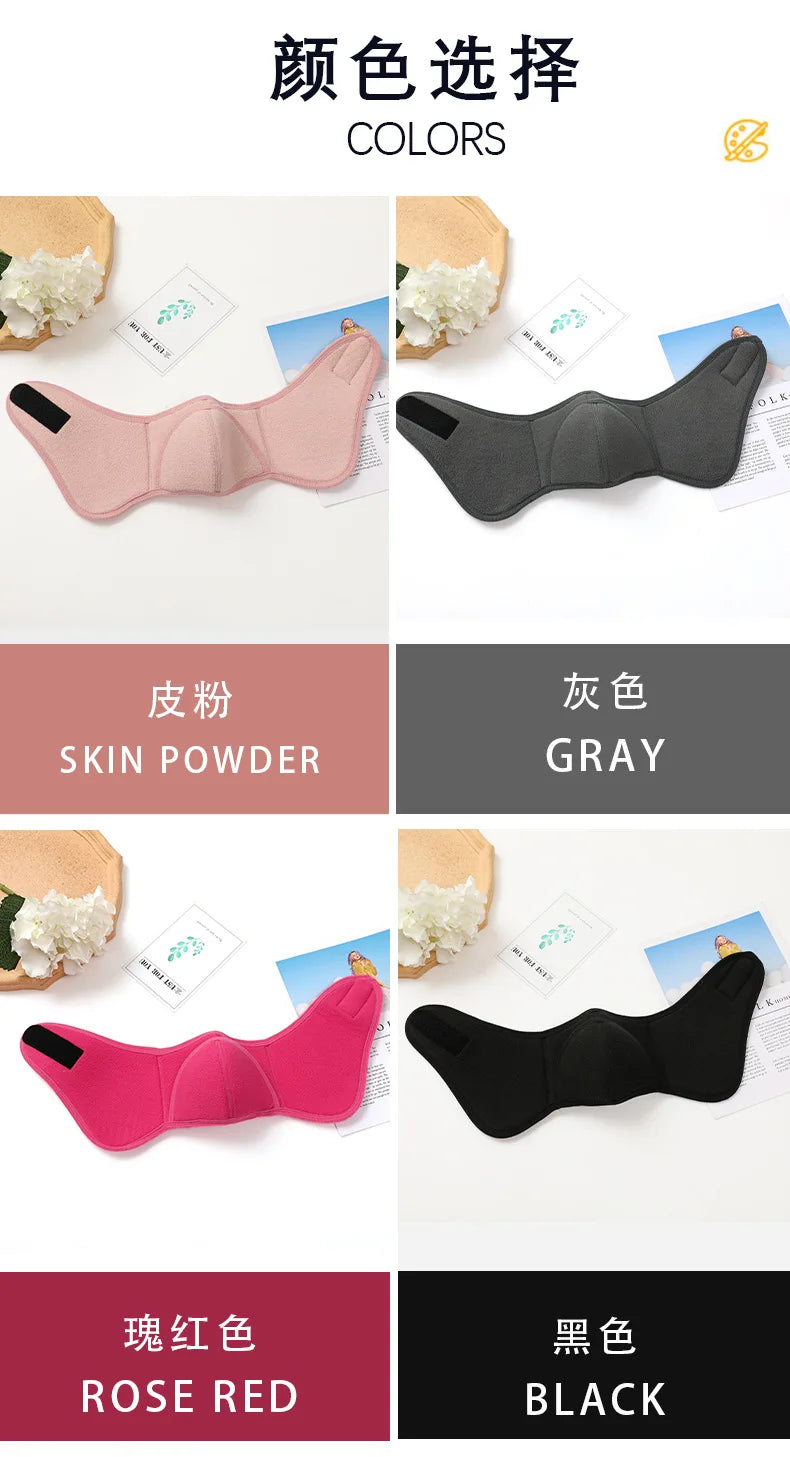 Winter Cold Warm Masks Ear Masks Full Package Thickened Shaking Grain Velvet Dust Mask For Men And Women