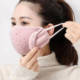 Winter Warm Face Mask With Earmuffs Motorcycle Cycling Ski Mask Women Men Hiking Riding Masks Sports Thermal Headwear Windproof