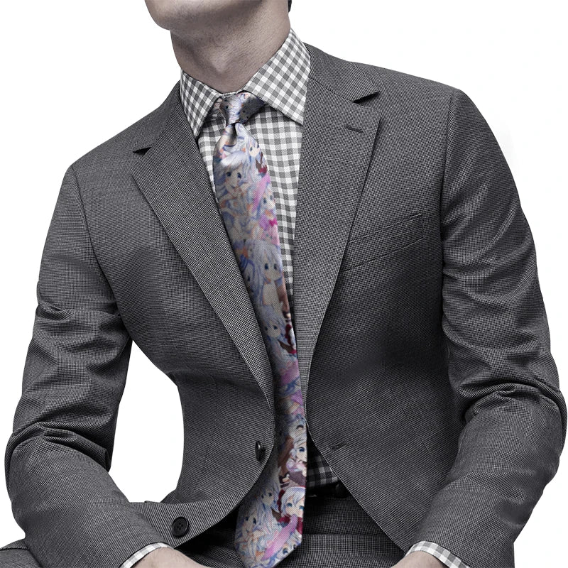 Cravate unisexe pour homme, motif dessin animé, décontractée, créative, nouveauté, accessoires uniques, cadeaux d'affaires, accessoires pour chemises de mariage
