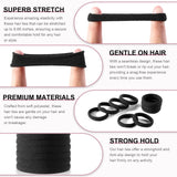120 Pcs No Damage Hair Ties for Thick Hair, Large Soft Seamless Nylon Hair Elastics for Women, Ponytail Holders, Hair Accessorie