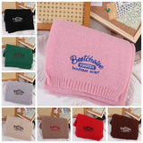 Embroidered Wool Scarf Cashmere Shawl Wool Scarves Winter Cashmere Scarves Korean Style Scarves Letter Long Shawl Autumn Winter