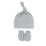 Bonnet pour nouveau-né avec gants, bonnet chaud en coton pour enfants, accessoires pour enfants, bonnet de nuit pour bébés de 0 à 6 mois, automne et hiver