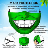 1 masque anti-poussière filtre adulte grande bouche masques faciaux 3D mascara Halloween masculin réutilisable lavable masque de clown mascara divertida