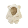 Bonnet d'hiver pour bébé, écharpe, une pièce, fausse fourrure, chapeau pour enfants, dessin animé, ours, chaud, cou, oreilles, bonnet coupe-vent pour garçons et filles, articles pour bébés