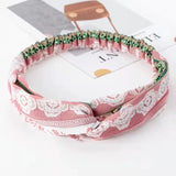 Fashion WomenFloral Headband Hair Accessories Leopard Cross Knotted Bow Chiffon Hair Band Girls Headdress Ladies Hoop Headwear