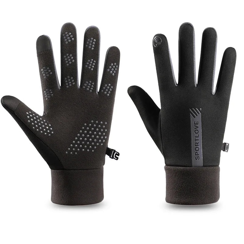 Winter Gloves Women Cycling Bike Thermal Fleece Cold Resistance Wind Waterproof Bicycle Warm Outdoor Running Skiing Mittens