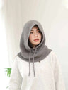 A Women Winter Beanie Hats One-Piece Knit Balaclavas Mask  Neck Circle Scarf Ski Snow Hat