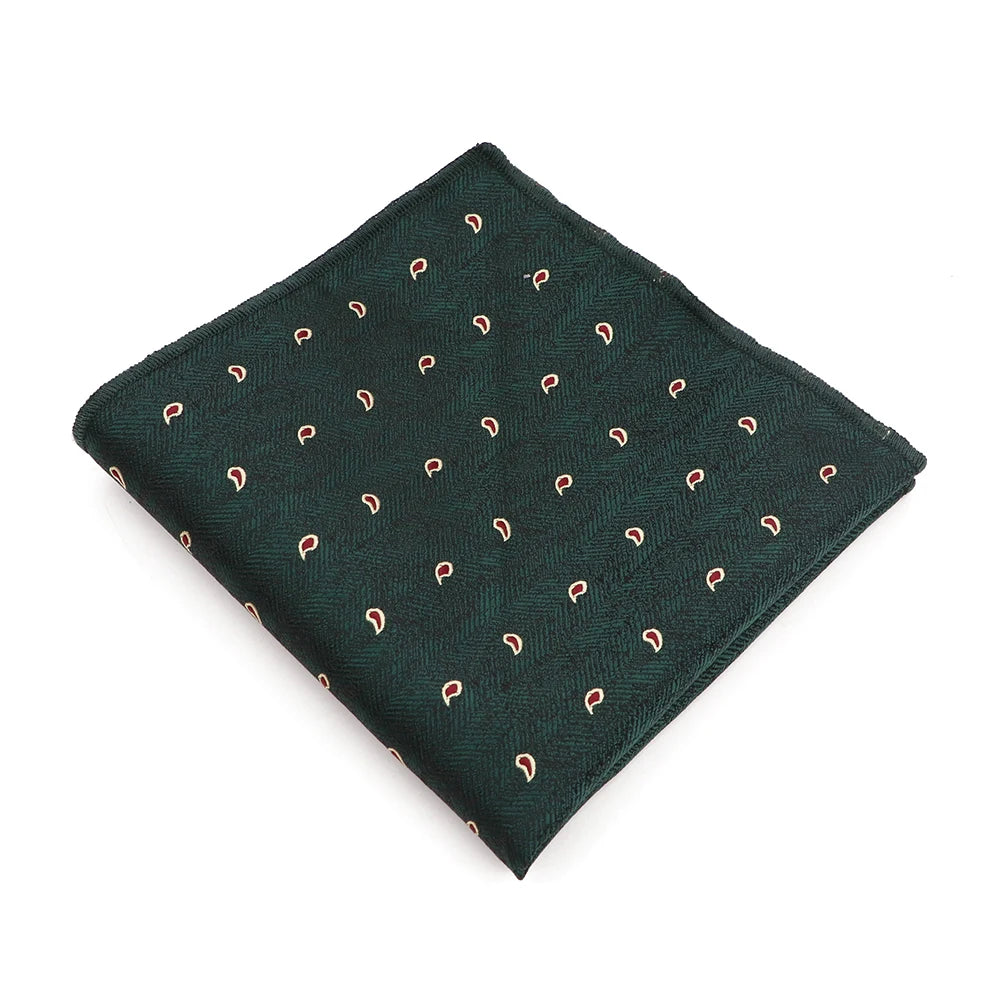 Mouchoir de poche en tissu jacquard de haute qualité, nouveau style, à pois, à rayures, à fleurs, adapté aux costumes de fête formels, au travail, cadeau