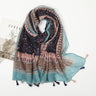 Fashion Printed Leopard Scarf Female Spring Muslim Women Hijab Scarves Tassel Large Size Headband Handkerchief Women's Bandana