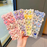 Lot de 10 chouchous en caoutchouc pour bébé fille, chouchous colorés et mignons pour queue de cheval