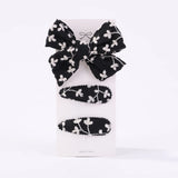 10Pcs/set 2.2'' Printed Embroidery Waterdrop Shape Hair Clips For Cute Girls BB Hairpin Barrettes Headwear Kids Hair Accessories