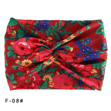 Printed Wide Elastic Headband Pilates Yoga  Running Cycling Hairband Turban Makeup Hair Hoop Makeup Headwrap for Women Girl