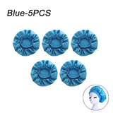 New Women's Satin Solid Wide-brimmed Sleeping Hat Unisex Head Wrap Elastic Band Cap Hair Care Bonnet Night Hat bonnet de nuit