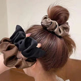 1 chouchou en satin de soie pour femme, accessoire pour cheveux coréens, élastique pour queue de cheval