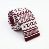 Cravates classiques en tricot pour hommes, cravates décontractées, à pois, à carreaux, pour loisirs, chaudes, pour affaires, mariage, largeur 6 cm