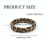 5PC High Elasticity Hair Ties Leopard Print Elastic Hair Scrunchie Ties for Women Wild Fashion Head Rope Hair Styling Accessorie