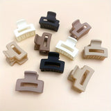 Korean Mixed Hair Mini Small Grab Clip Matte Milk Coffee Color Girl Bangs Cute Hairpin Small Grab Clip Side Hair Clip Hair Acces