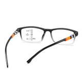 Blue Ray Blocking Anti-Blue Light Reading Glasses Multifocal Progressive Near Far Square Eyeglasses Ultralight PC