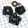 3/5PCS Black White Elastic Hair Bands for Girls Simple Basic Headband Women Rubber Band Hair Accessories Holder Scrunchies Gifts