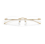 Ultra-light Pure Titanium New Rimless Glasses Frame Anti-blue Light Optical Frames Customize Prescription Eyeglasses for Men