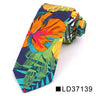 Nouvelle cravate florale pour hommes et femmes, cravate fine en coton pour mariage, cravates décontractées pour hommes, costumes classiques, cravates à imprimé floral
