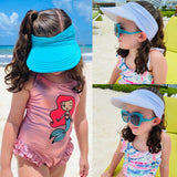 Chapeau pare-soleil à large bord pour enfants, protection UV, casquette de sport pour la plage, pliable, pour filles et garçons