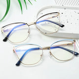 Blue Light Blocking Women Designers Eyeglasses Optical Spectacle Computer Eye Protection Glass Fashion Eyewear