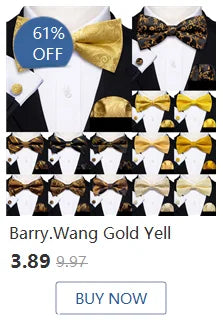 Ensemble élégant de cravates et boutons de manchette en soie à fleurs multiples pour homme, cravate jacquard à fleurs pour mariage, entreprise, fête, événement, Barry.Wang