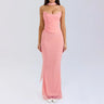 Suninheart Elegant 2 Pieces Dress Set with Scarf Women Fashion Matching Sets Sexy Cropped Top and Long Dress Set Casual Dress