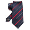 Cadeaux pour hommes EASTEPIC : cravates rayées, cravates rouges pour messieurs en vêtements raffinés, accessoires à la mode pour les occasions sociales