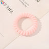 High Elasticity Telephone Coil Hairbands Women Spiral Hair Ties Girls Hair Rings Rope Solid Color Hair Accessories Gum Scrunchy