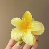 Fashion Egg Flower Hair Clips for Women Bohemia Style Flower Large Hair Claw Hairpin Beach Vacation Girls Hair Accessories