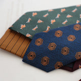 Cravate en polyester jacquard 8 cm, style décontracté, rouge et marron, pour homme, accessoire de costume, de fête, de mariage ou de banquet