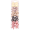 10Pcs/Set New Solid Ribbon Bowknot Hair Clips For Baby Girls Handmade Cute Bows Hairpin Barrettes Headwear Kids Hair Accessories