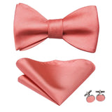 Hi-Tie Ensemble nœud papillon en soie pour homme, mouchoir et boutons de manchette, bleu, rouge, or, noir, blanc, jacquard, nœud papillon, mariage, affaires