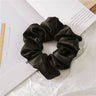 Korean Woman Big Elegant Silk Elastics Hair Band Girls Solid Color Scrunchies Hair Ties Ladies Ponytail Hold Hair Accessories