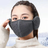 Winter Warm Face Mask with Earmuffs Motorcycle Cycling Ski Mask Women Men Hiking Riding Masks Sports Thermal Headwear Windproof