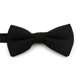 High Quality Mens Solid Color Bowtie Set For Men Children Wedding Party Dinner Accessory Pink Orange Father-son Bow Tie Gift