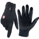 Gants de ski en velours pour écran tactile, chauds et imperméables, résistants au froid, pour l'automne et l'hiver
