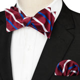 EASTEPIC Striped Bow Tie for Men Hanky Set Plaid Accessory Paisley Neckwear Floral Design Polka Dot Pure Black Evening Party