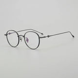 Korea Fashion Style Titanium Glasses Frames Luxury Designer Round ABA Eyeglasses Women Men Prescription Reading Eyewear