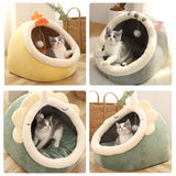 Katzenbett Haus Zwinger Nest Runde Haustiere Schlafhöhle Kätzchenbetten Haustierkorb Gemütliches Kätzchen Liege Kissen Katzenhaus Zelt Hundehaus