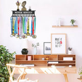 Sports Football Medal Display Metal Rack Hanger Holder Organizer Volleyball Basketball For Ribbons Medal Display