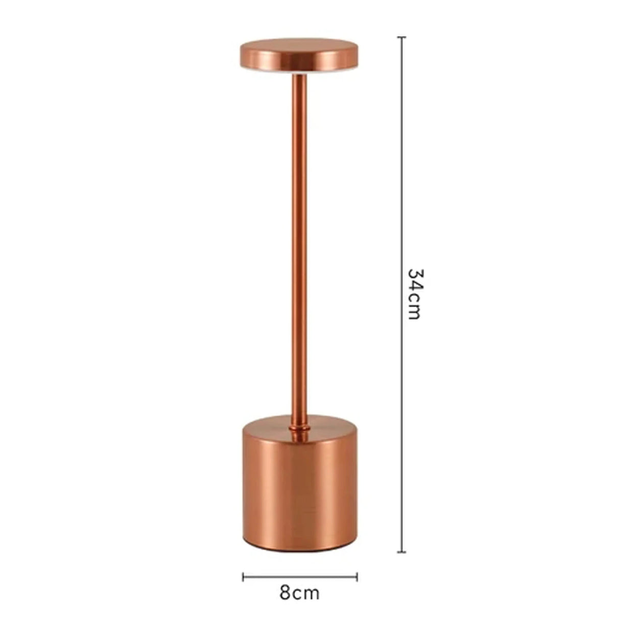 Rechargeable Table Lamp Touch Sensor LED Desktop Night Light Wireless Reading Lamp for Restaurant Hotel Bar Bedroom Decor Light