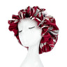 Bonnet de nuit double épaisseur en satin soyeux pour femme, grand bonnet réversible doublé de satin, couvre-chef pour la nuit, accessoires pour cheveux