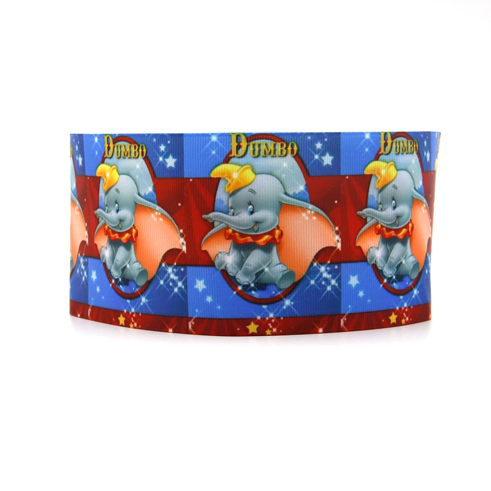 Disney 5 Yards Multi Size Lilo und Stitch Bedrucktes Ripsband für Haarschleifen DIY Bastelbedarf Cartoon-Bänder