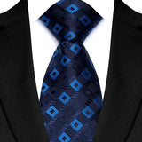 New Men's Classic Plaid Tie Luxury Dot 8cm Jacquard Neck Tie Necktie For Men Business Wedding Party Daily Wear Accessory