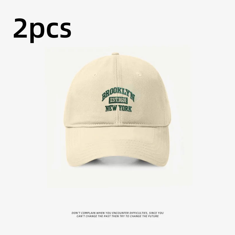 Fashion Men Women BROOKLYN Baseball Cotton Adjustable Snapback Hat Embroidery Women's Cap Hip Hop Outdoor Casual Sun Hats