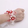 Elegant Girls Headband Imitated Pearl Hair Headdress Baby GirlsFlower Wreath Bride Garland Head Hoop Wedding Headbands Hair