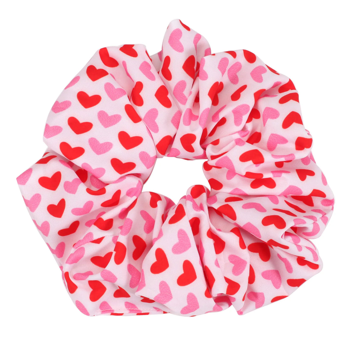 Valentines Hair Ties Heart Hair Scrunchies Elastics Hair Band Ponytail Hair Ropes for Women Girl Valentines Day Hair Accessories
